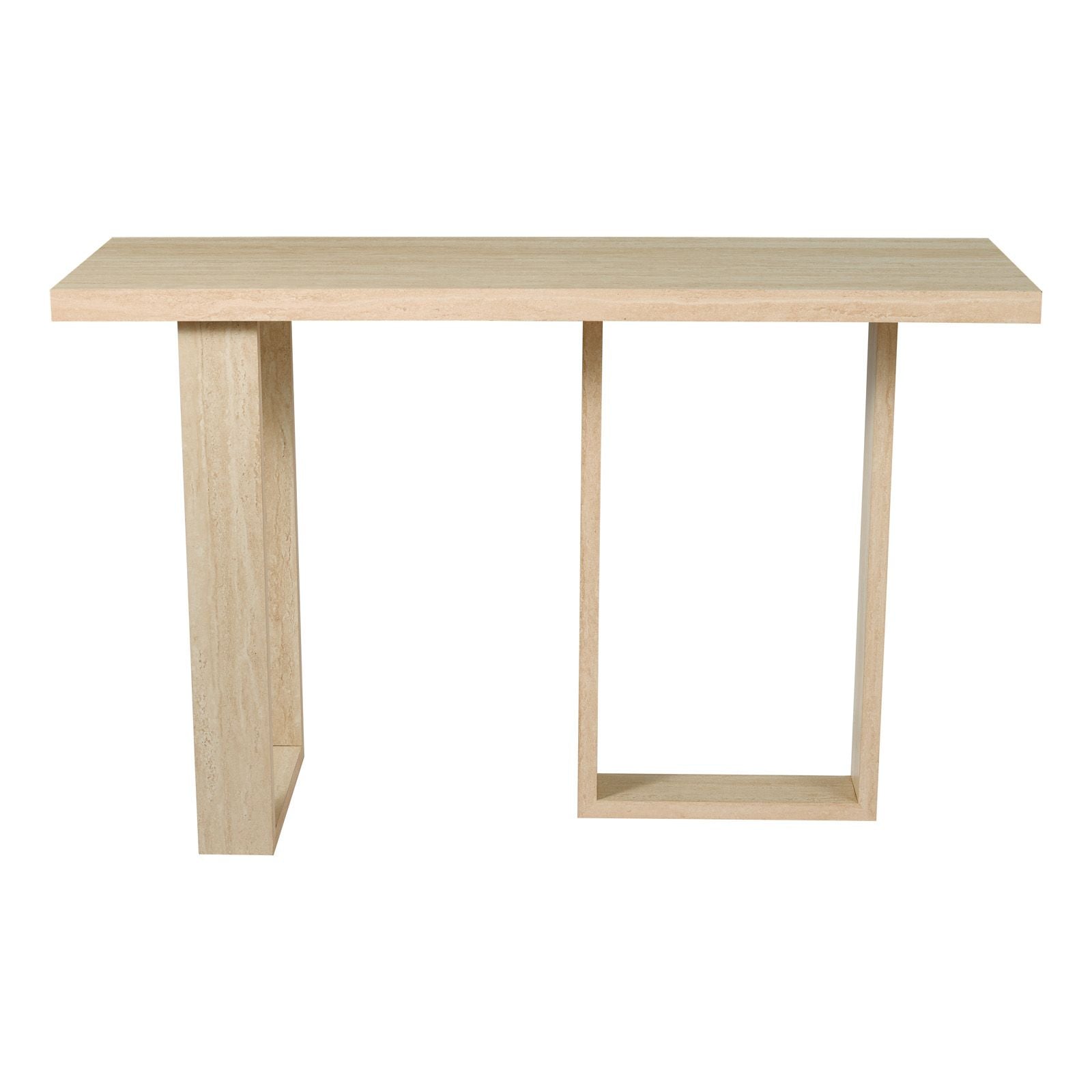 Prue Console Table- Travertine Effect