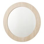 Ioana Round Mirror- Travertine Effect 80cm