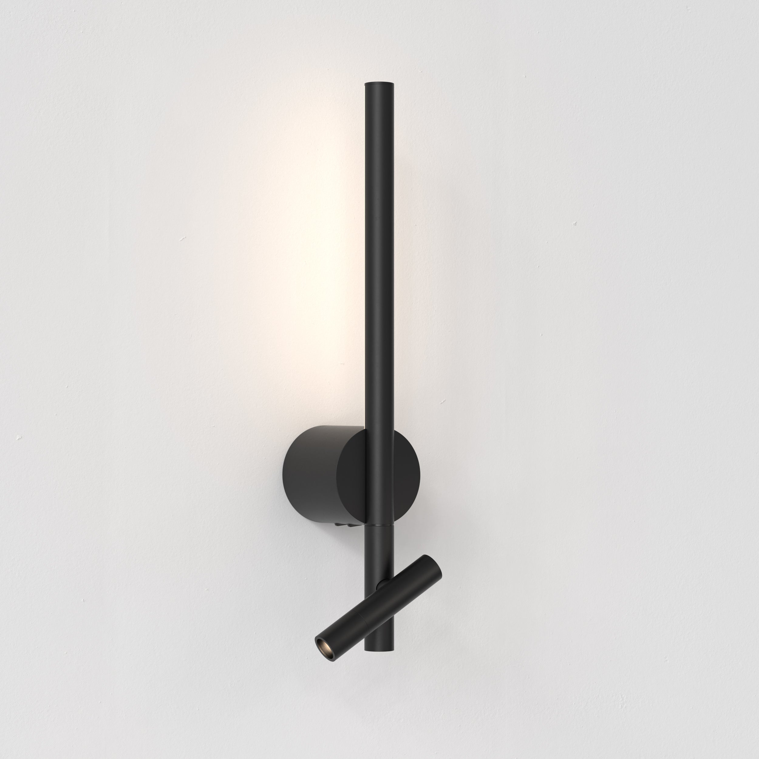 Baton Indoor Reader LED- Matt Black/ Matt Nickel