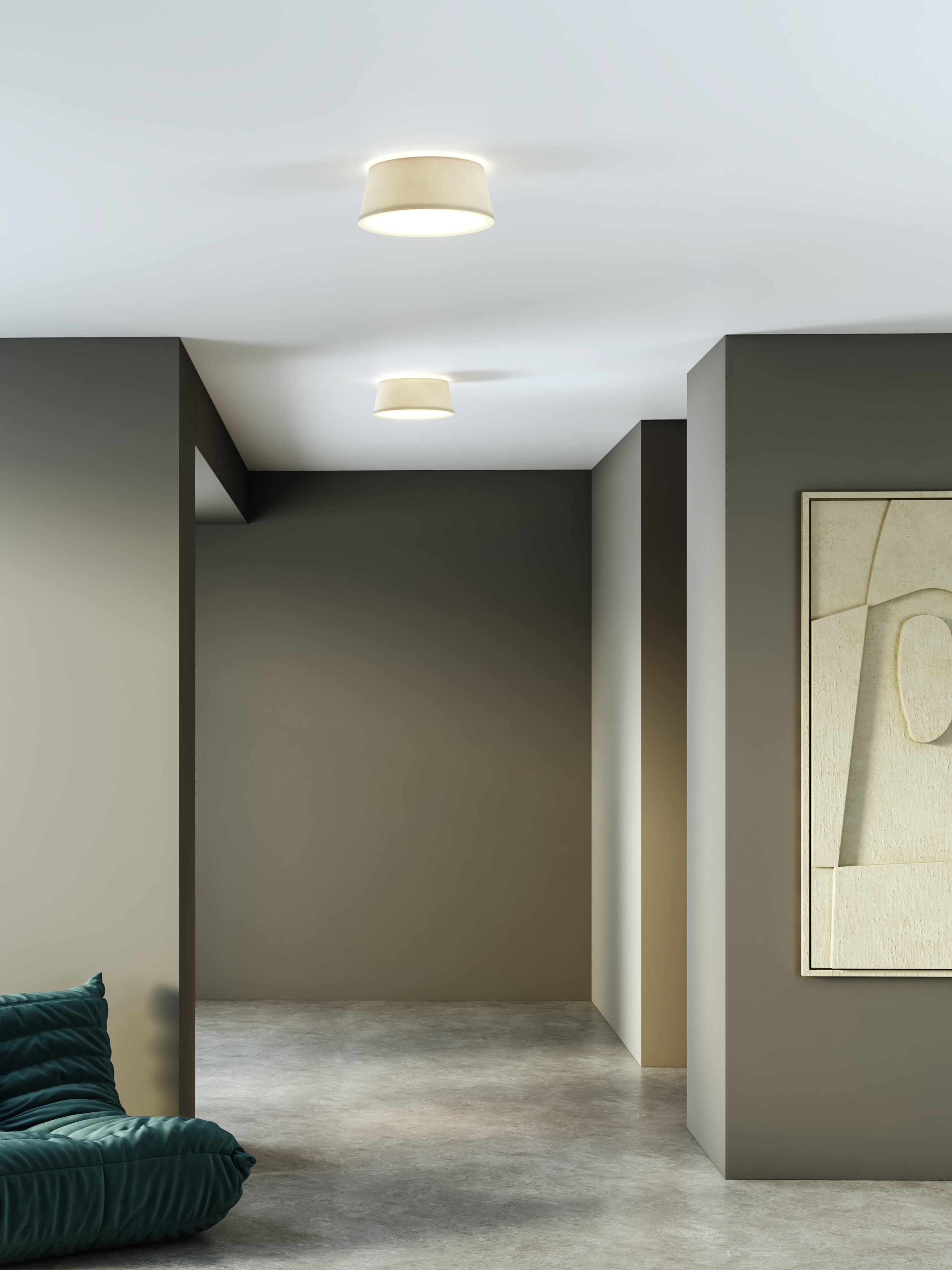 Fife 330/430/530 Ceiling Lights- White/ Putty Finishes