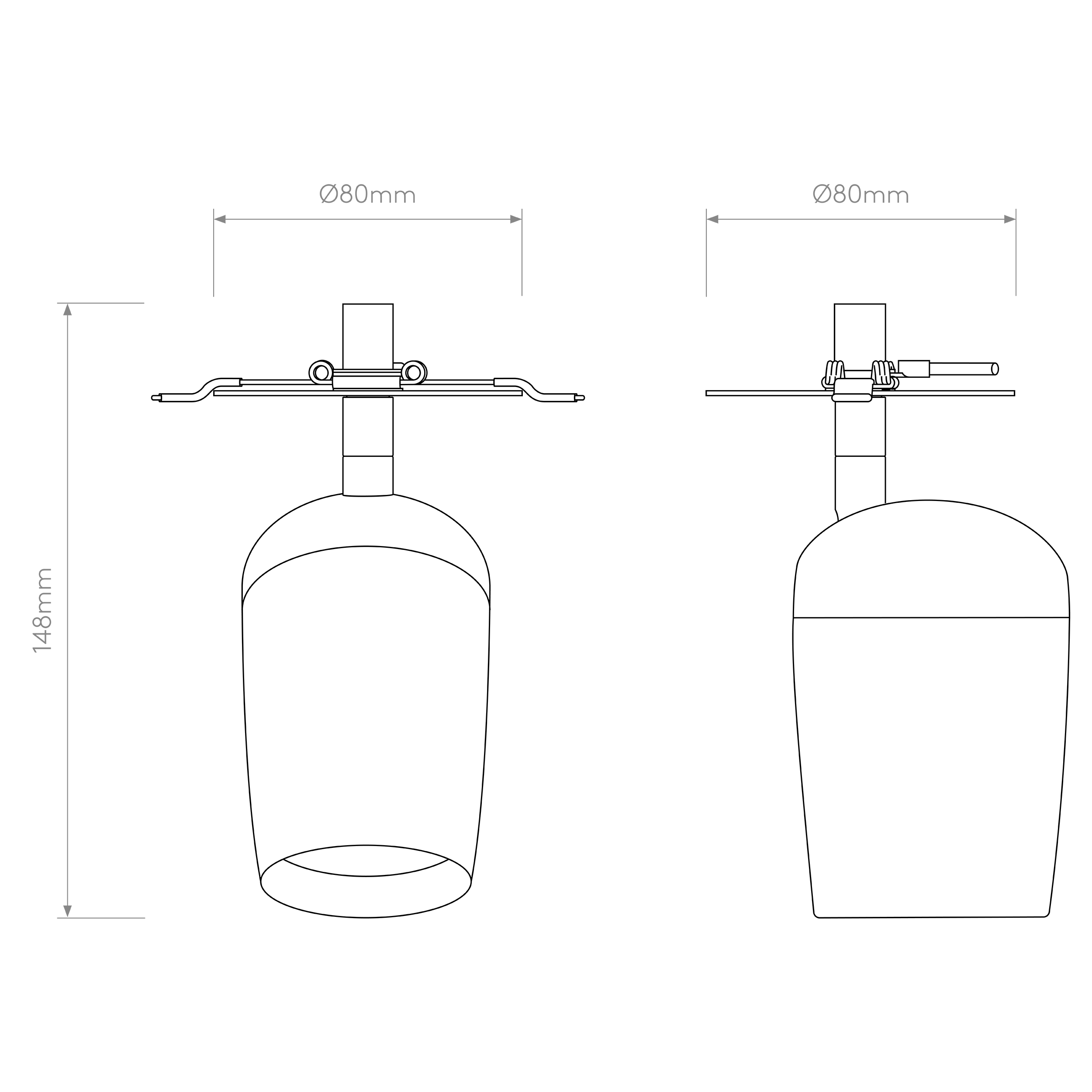 Koto Recessed Spotlight IP20 - Black/White