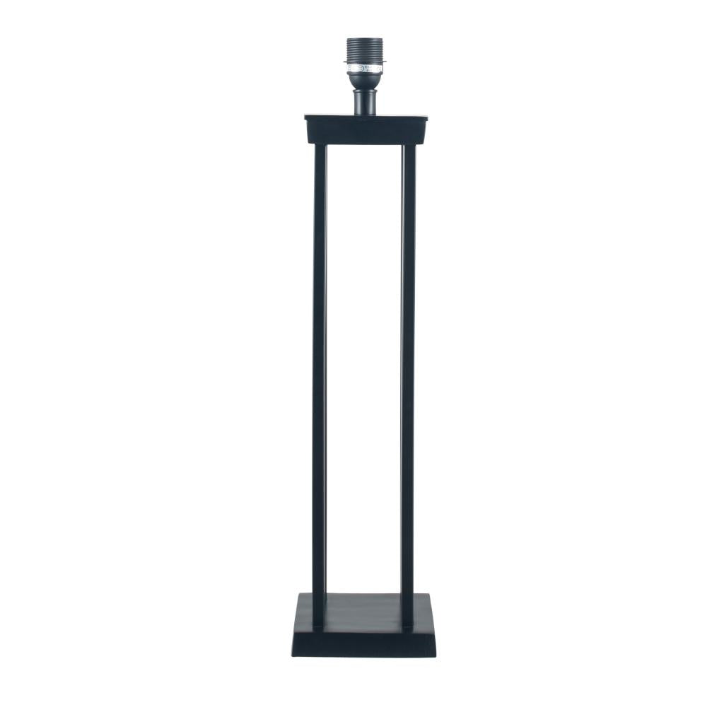 Langston Matt Black Metal Column Table Lamp  - Base Only