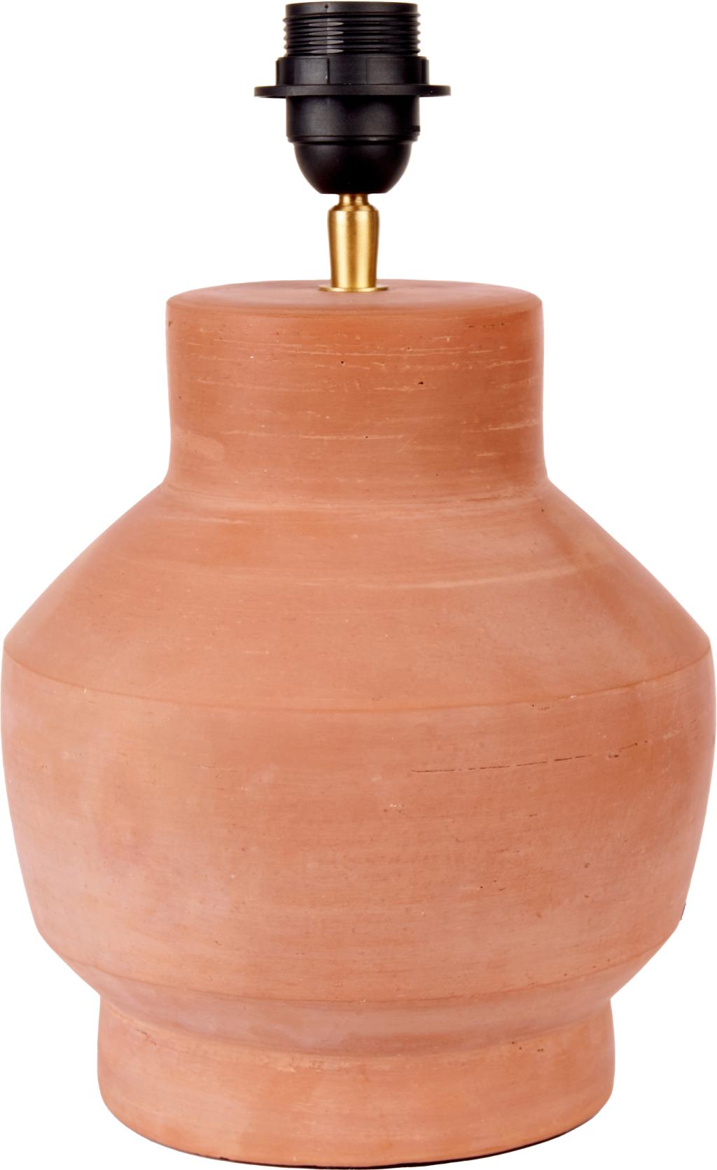 Inna Black/Natural Urn Terracotta Table Lamp  - Base Only