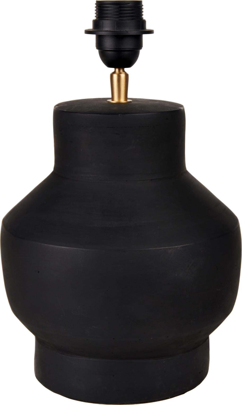 Inna Black/Natural Urn Terracotta Table Lamp  - Base Only