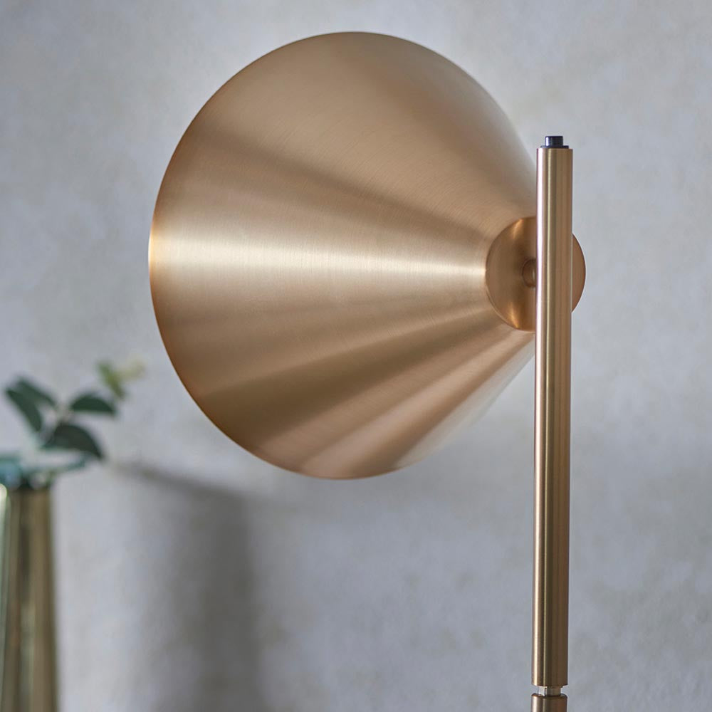 Lyra Task Floor Lamp -Antique Brass/Antique Bronze Finish E27