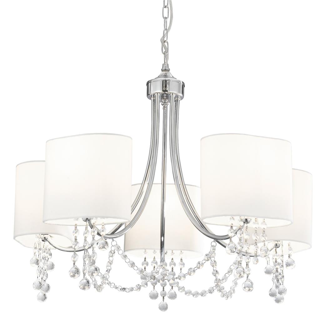 Nina 5/8Lt Multi-Arm Pendant - Chrome Finish
