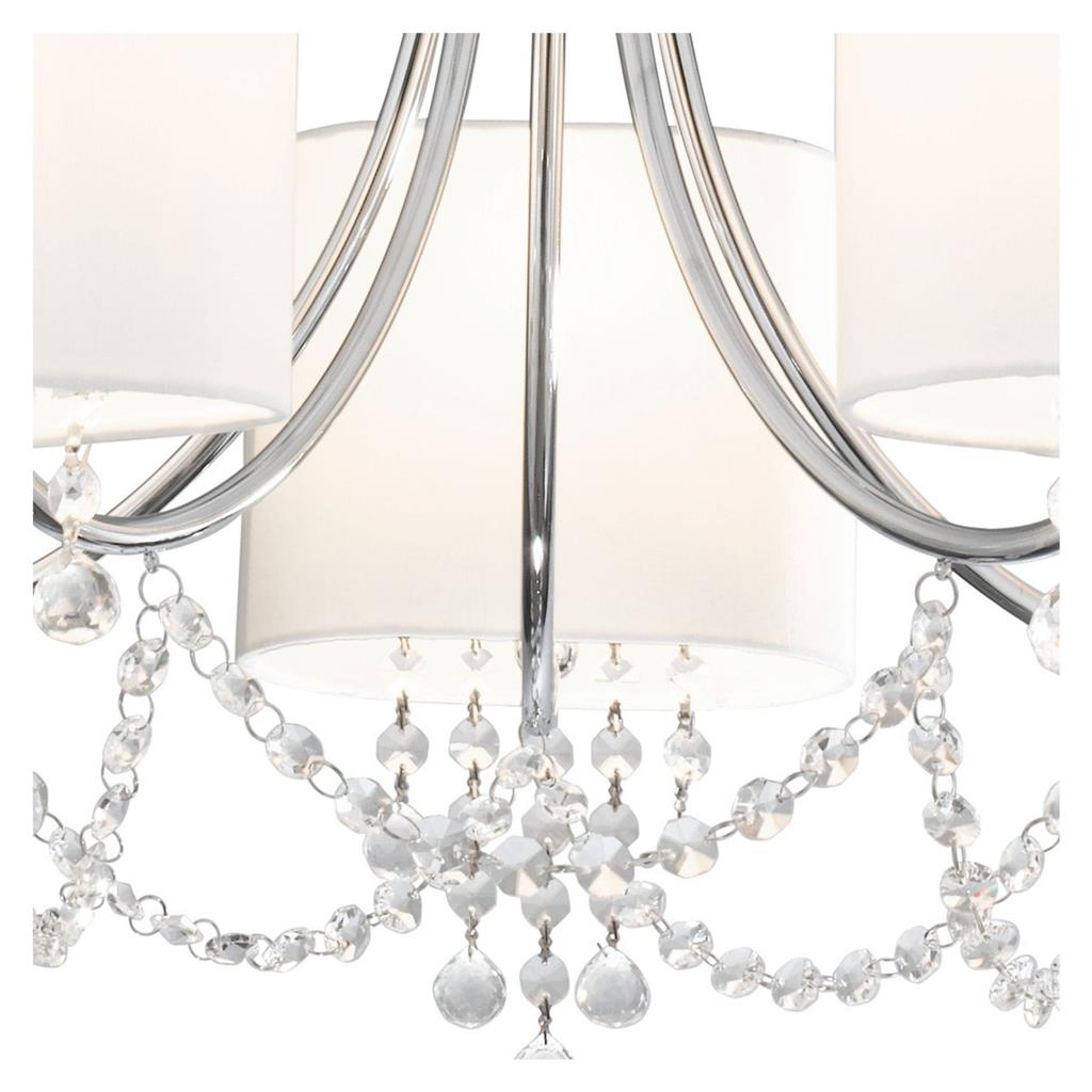 Nina 5/8Lt Multi-Arm Pendant - Chrome Finish