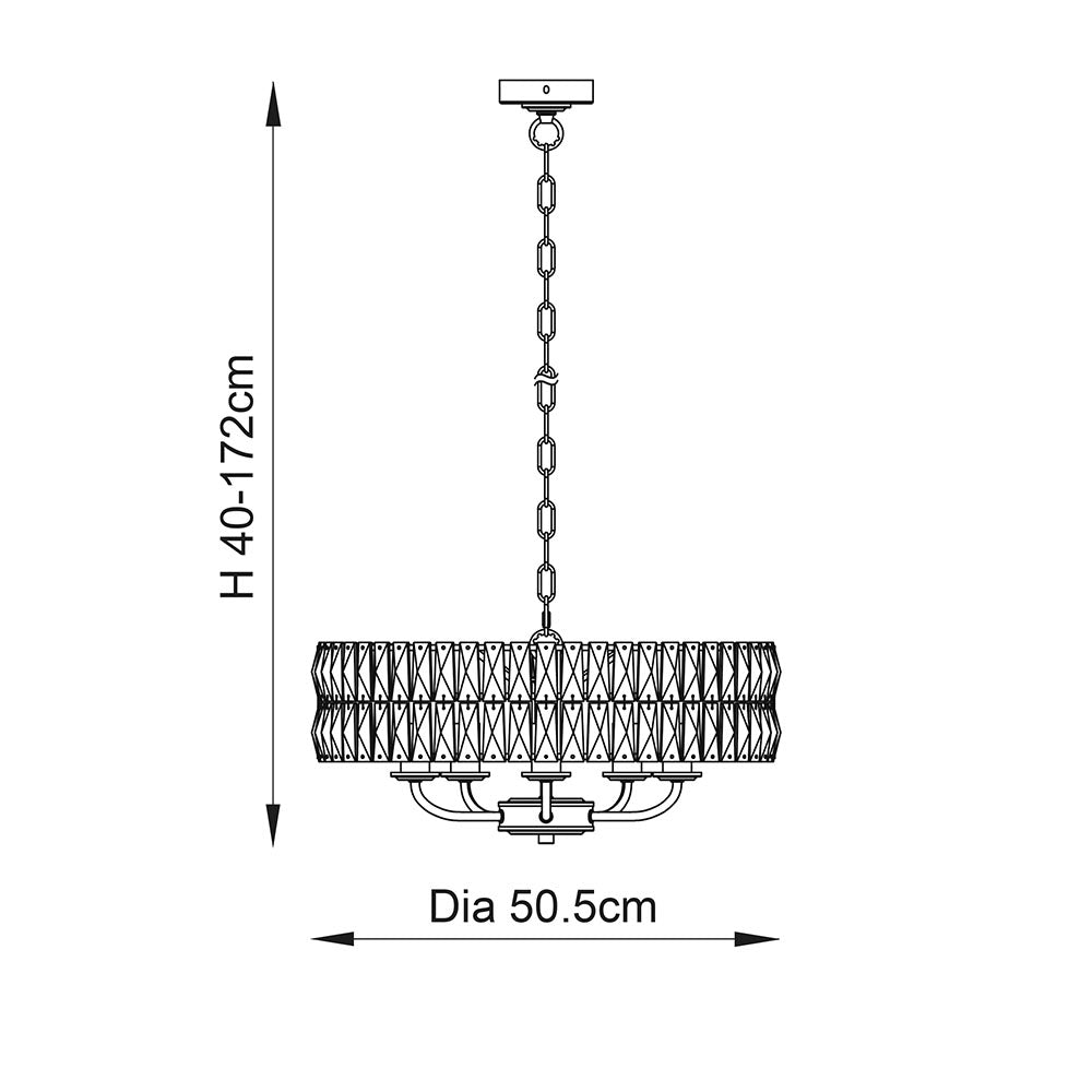 Jarvis 3/5Lt Crystal Pendant