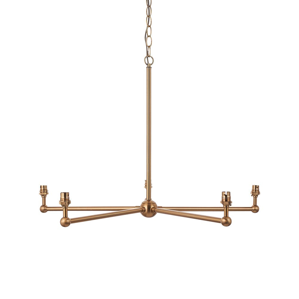Marciano 5Lt Multi-Arm Pendant - Brass Fitting only