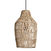 Boho Rattan Ceiling Pendant Light - 11 Inch - Vase