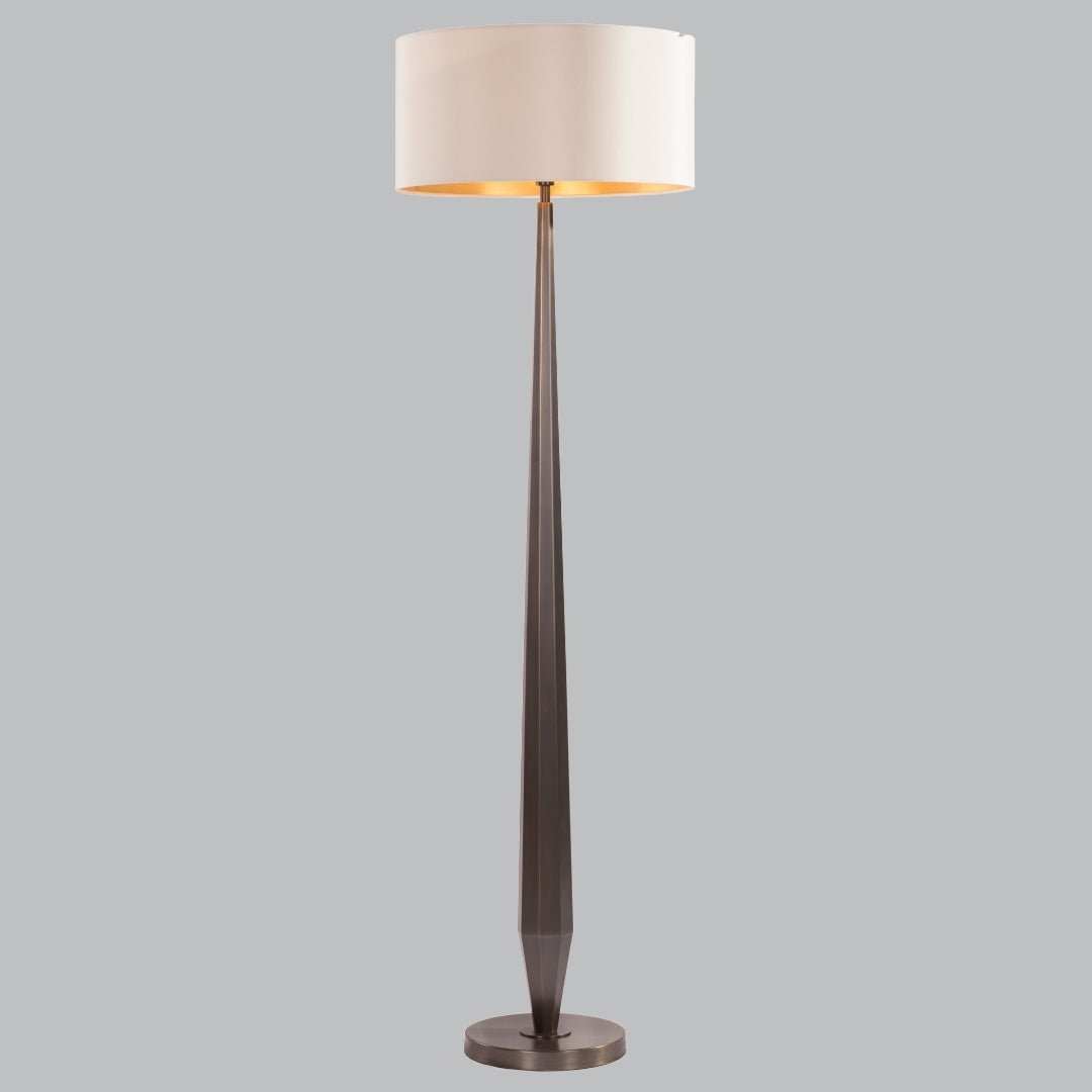 Uso Dark Brass/Nickel Finish Floor Lamp E14