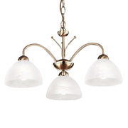 Milanese 3/5Lt Multi-Arm Pendant - Antique Brass/Silver Finish