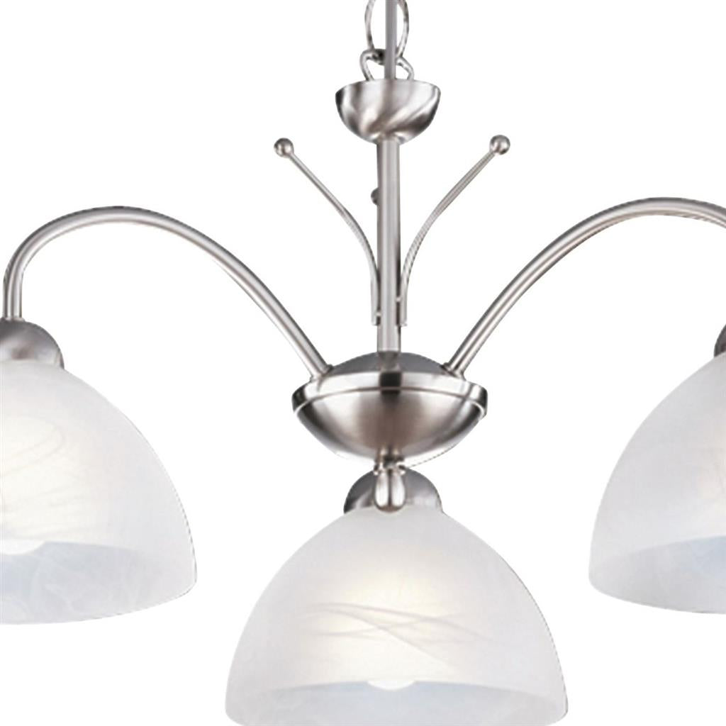 Milanese 3/5Lt Multi-Arm Pendant - Antique Brass/Silver Finish