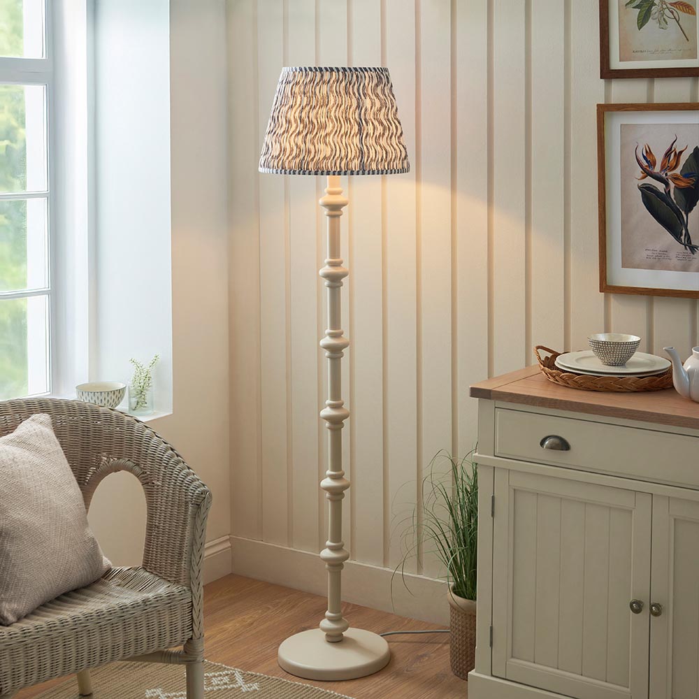 Nivara Ripple Floor Lamp In Various Finishes B22