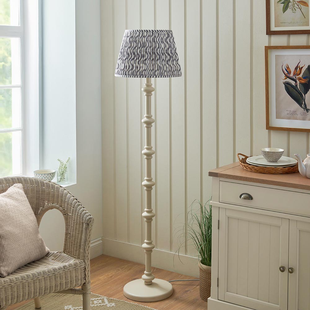 Nivara Ripple Floor Lamp In Various Finishes B22