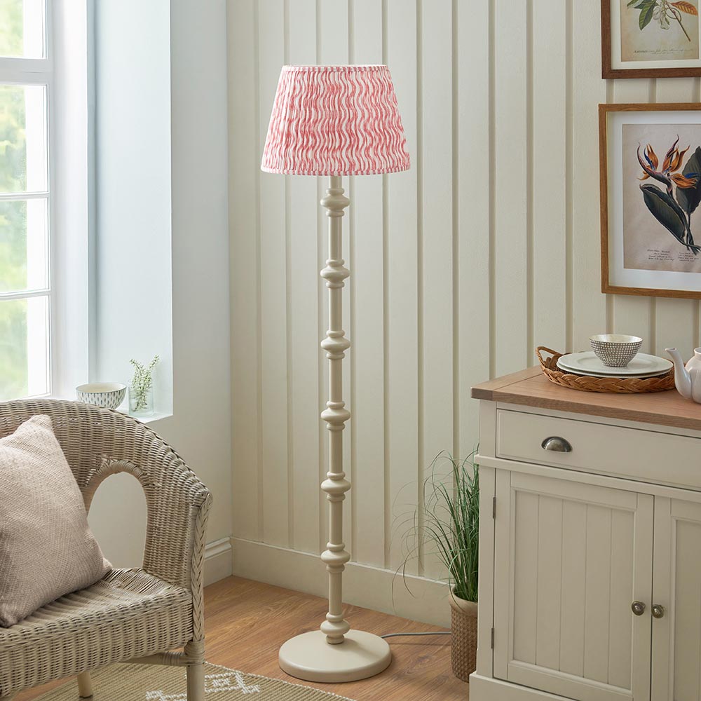 Nivara Ripple Floor Lamp In Various Finishes B22