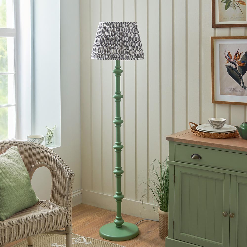 Nivara Ripple Floor Lamp In Various Finishes B22