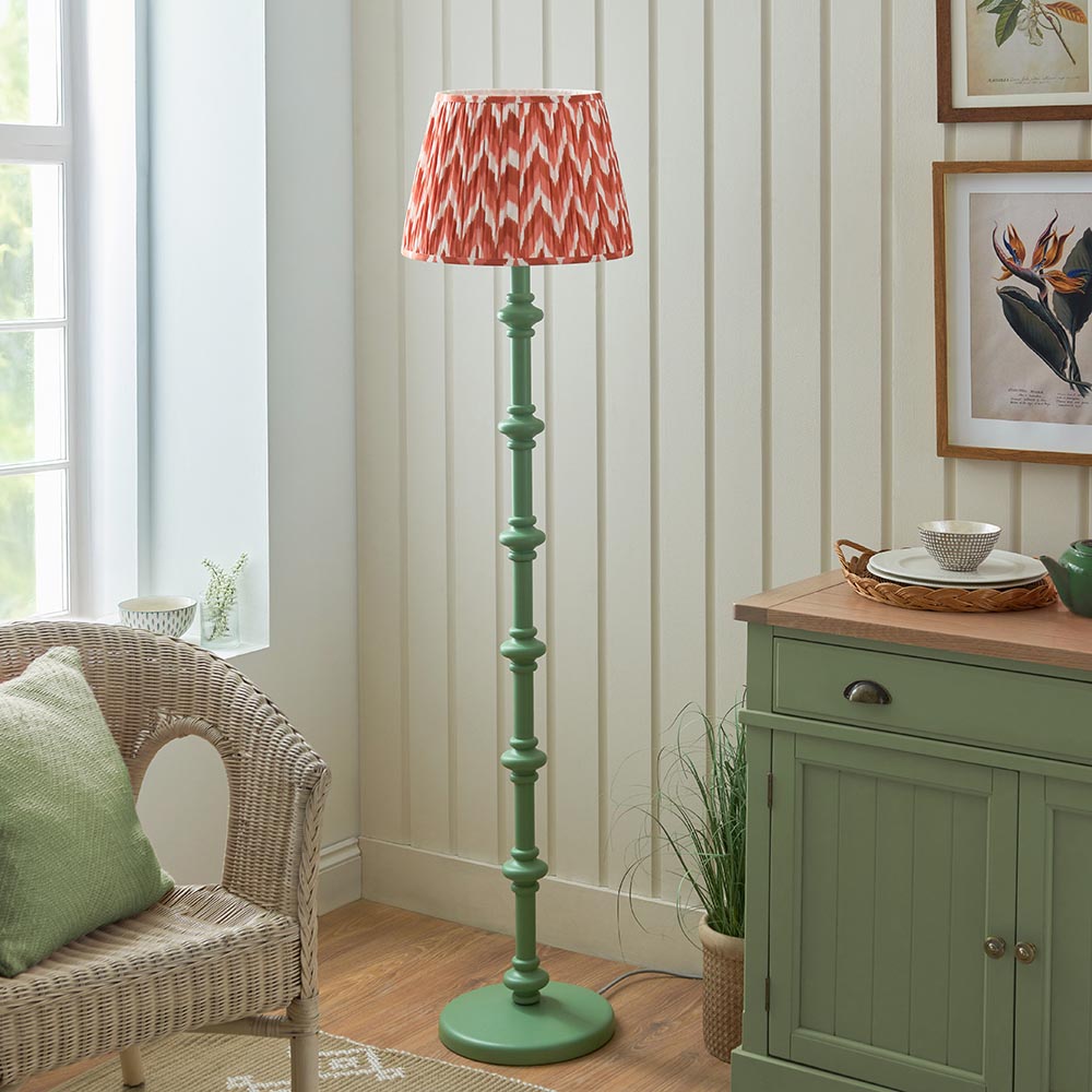 Nivara Zigzag Floor Lamp In Various Finishes B22