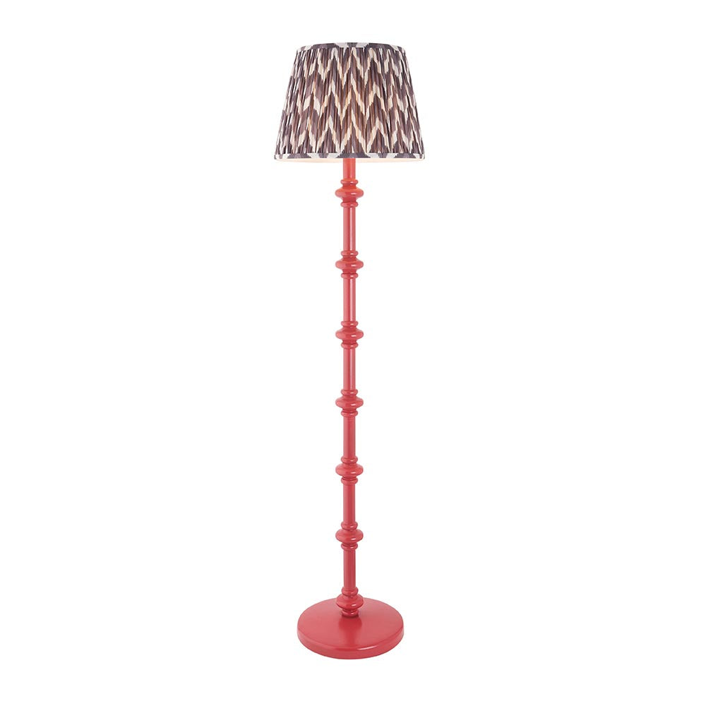Nivara Zigzag Floor Lamp In Various Finishes B22
