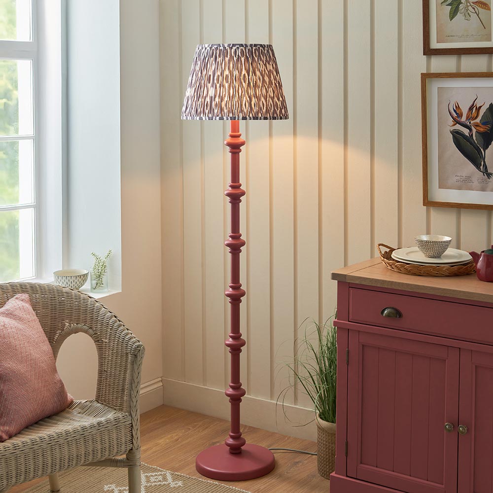 Nivara Ikat Floor Lamp In Various Finish B22