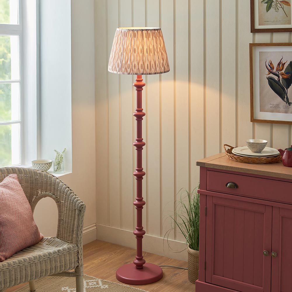 Nivara Ikat Floor Lamp In Various Finish B22