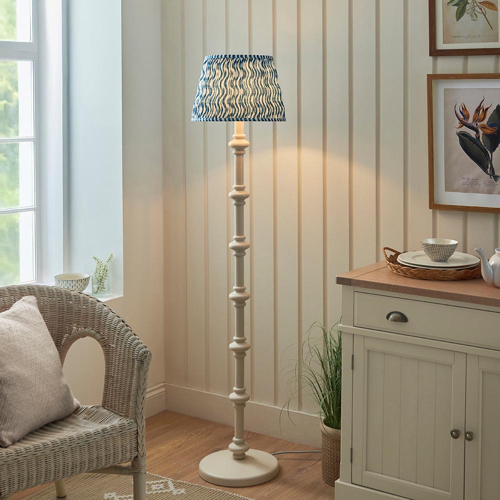 Nivara Ripple Floor Lamp In Various Finishes B22