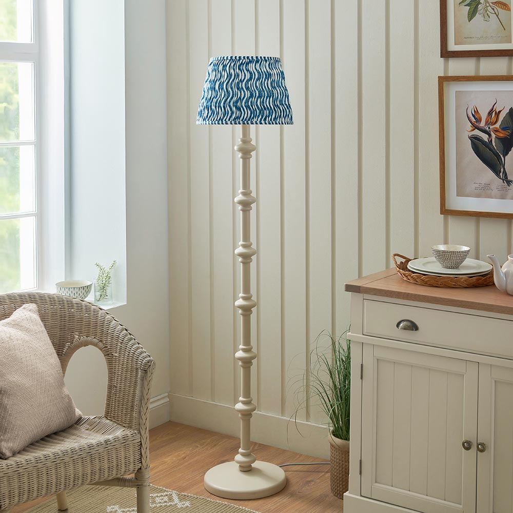 Nivara Ripple Floor Lamp In Various Finishes B22