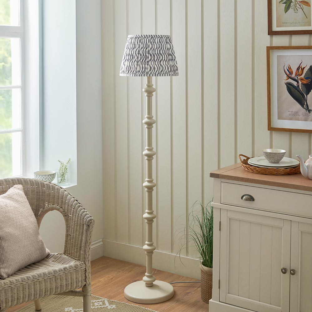 Nivara Ripple Floor Lamp In Various Finishes B22