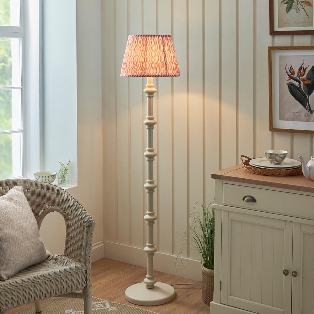 Nivara Ripple Floor Lamp In Various Finishes B22