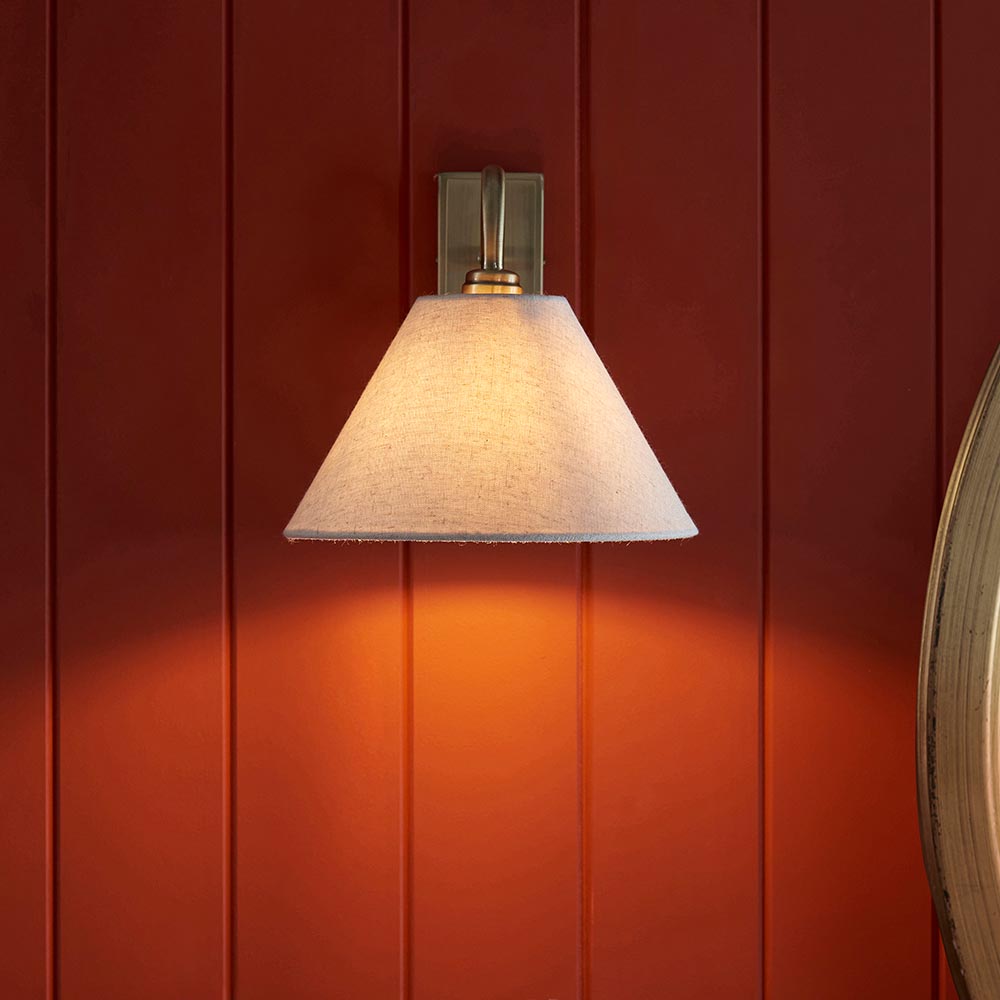 Knole Wall Light- Black/ Antique Brass Finishes