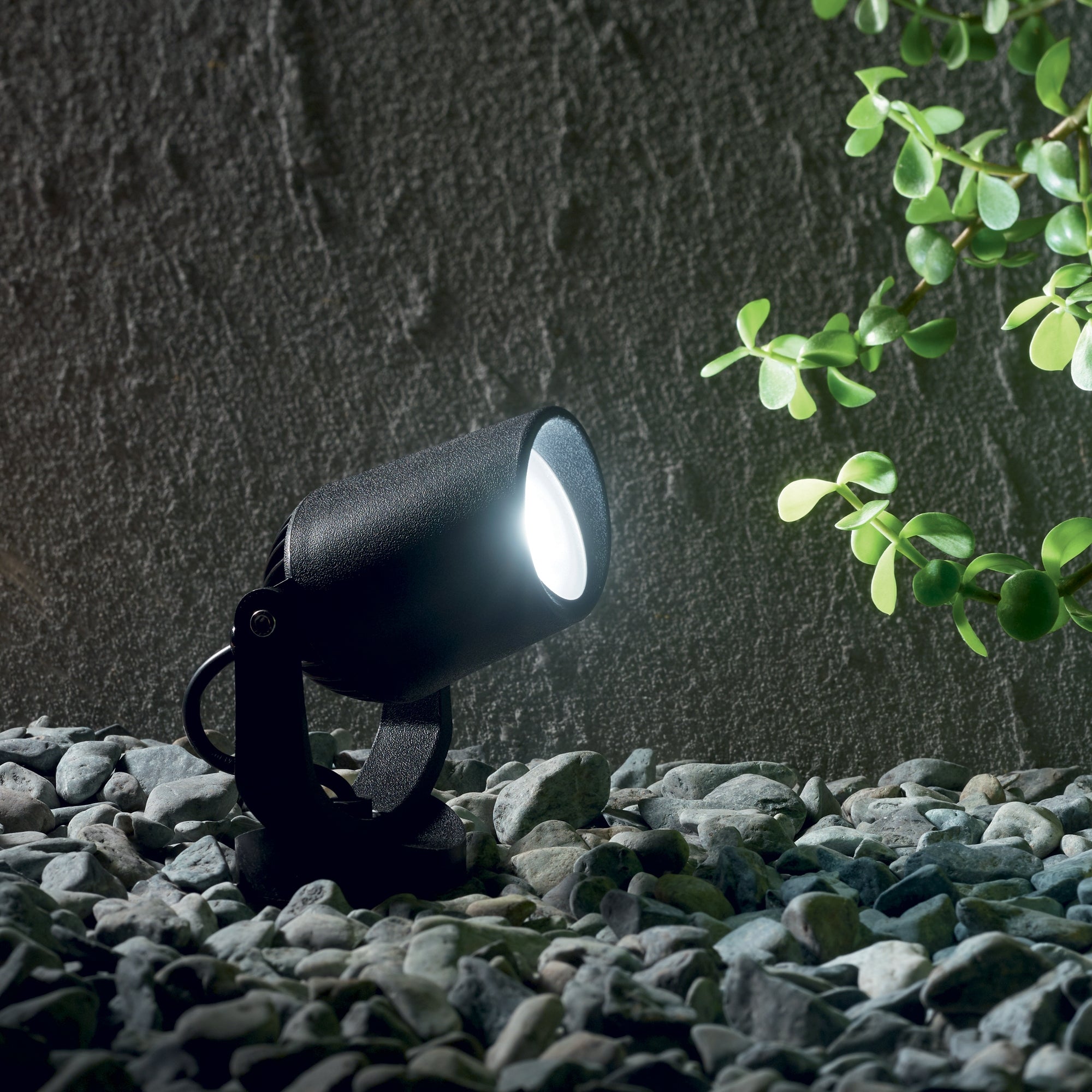 Elio Outdoor Spotlights- Black/ White Finishes