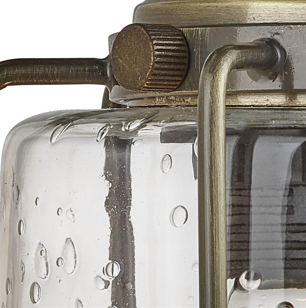 Pipes 1Lt Wall Light - Antique Brass