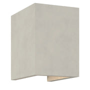 Oslo 120/160 LED Coastal Outdoor Up/Down Wall Light IP65 - Matt Concrete