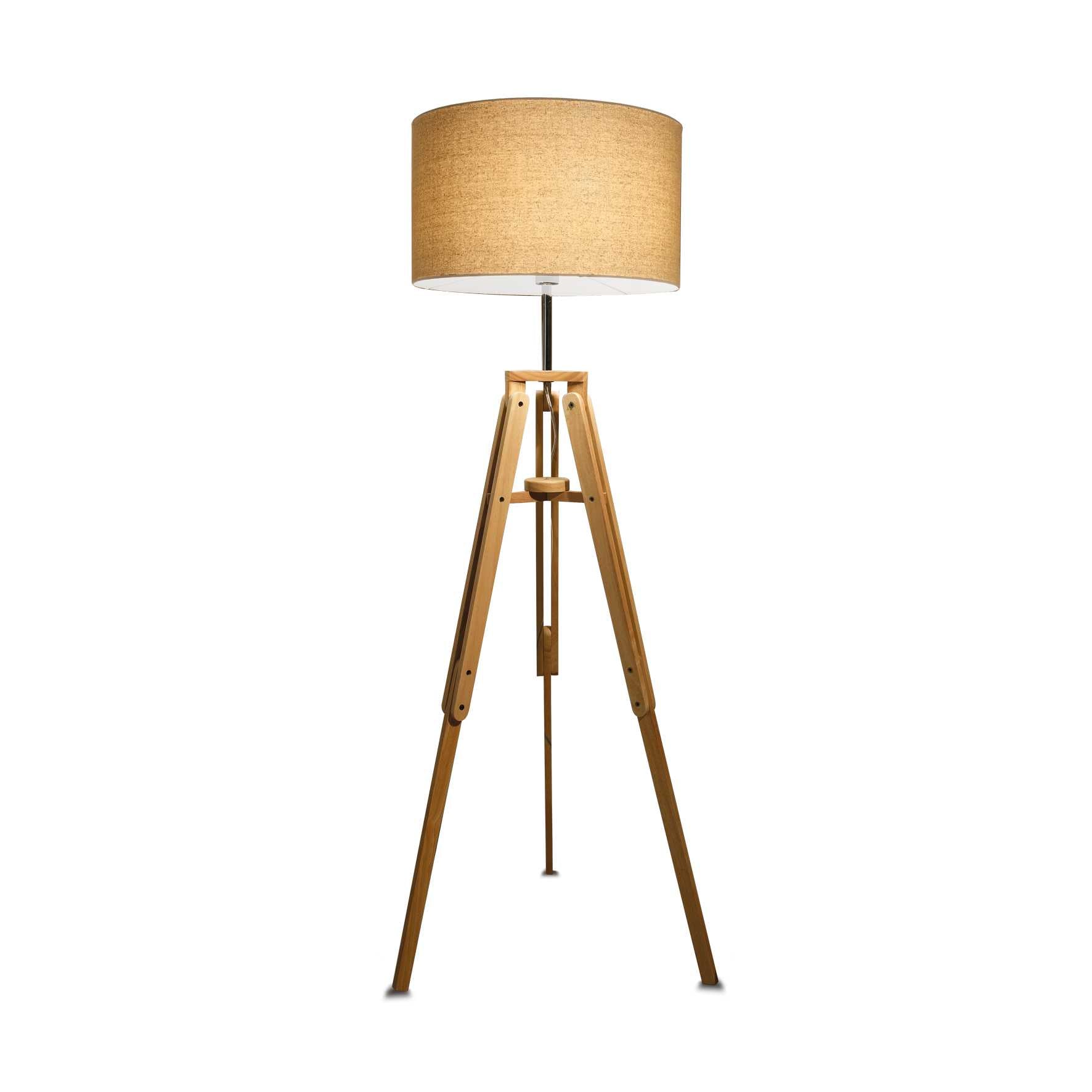 Klimt Floor Lamp - Wood Finish - Cusack Lighting