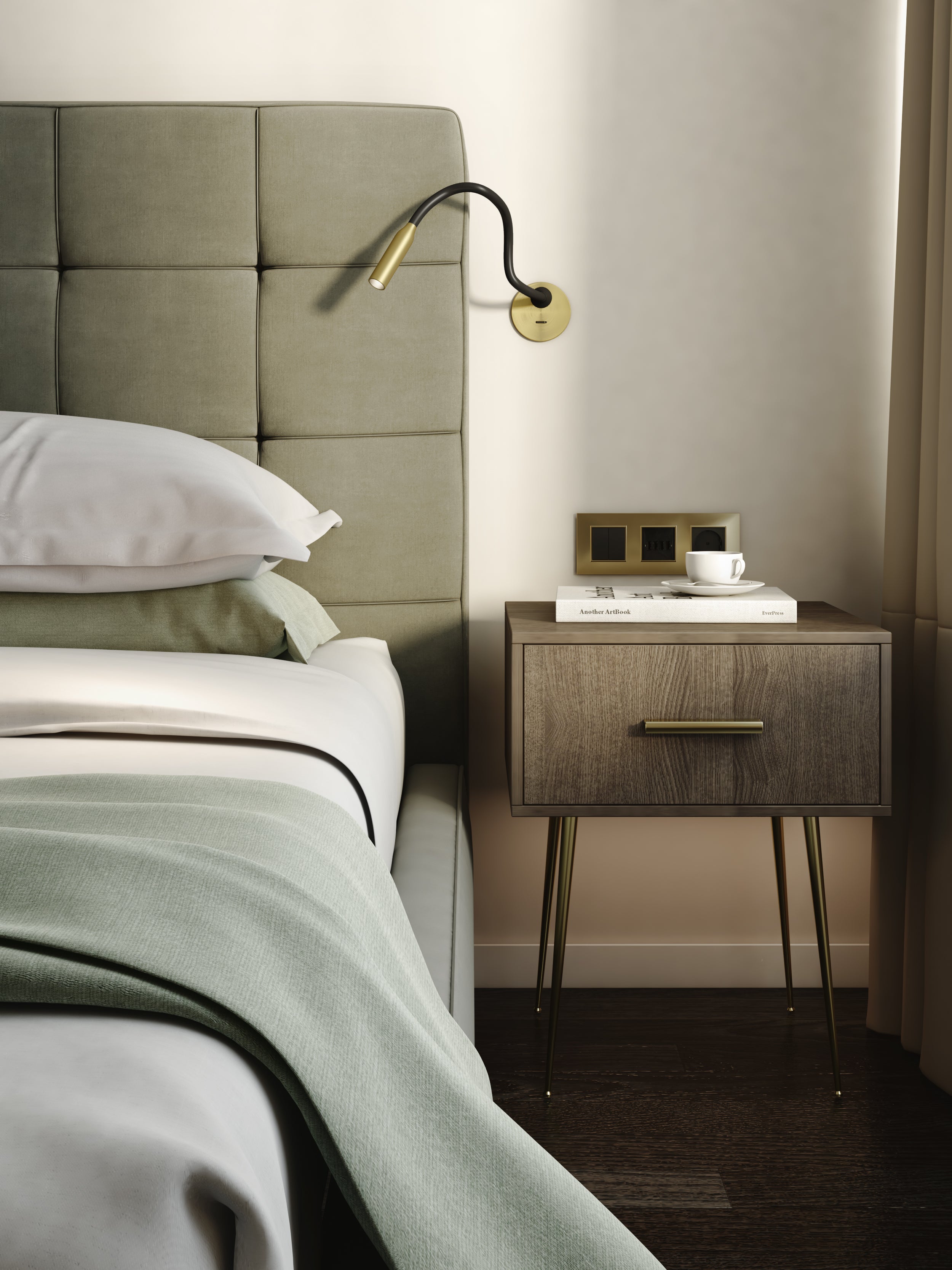 Lucca Recessed Reading Light - Various Colours