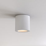 Kos Textured Black Flush Light