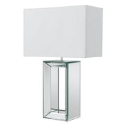 Mirror Table Lamp - White/Black