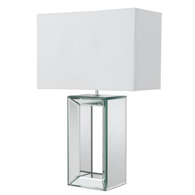 Mirror Table Lamp - White/Black