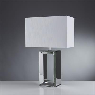 Mirror Table Lamp - White/Black
