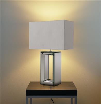 Mirror Table Lamp - White/Black