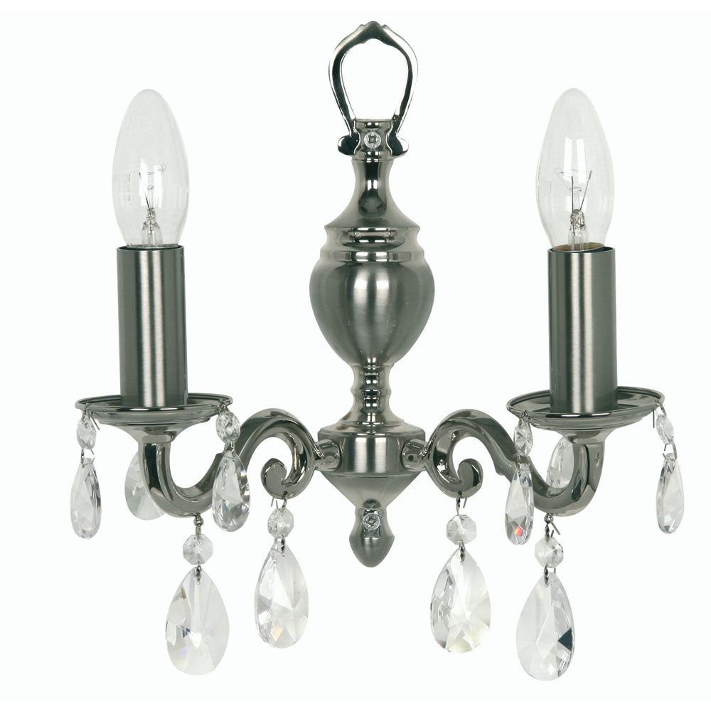 Risborough 2 Light- Satin Nickel