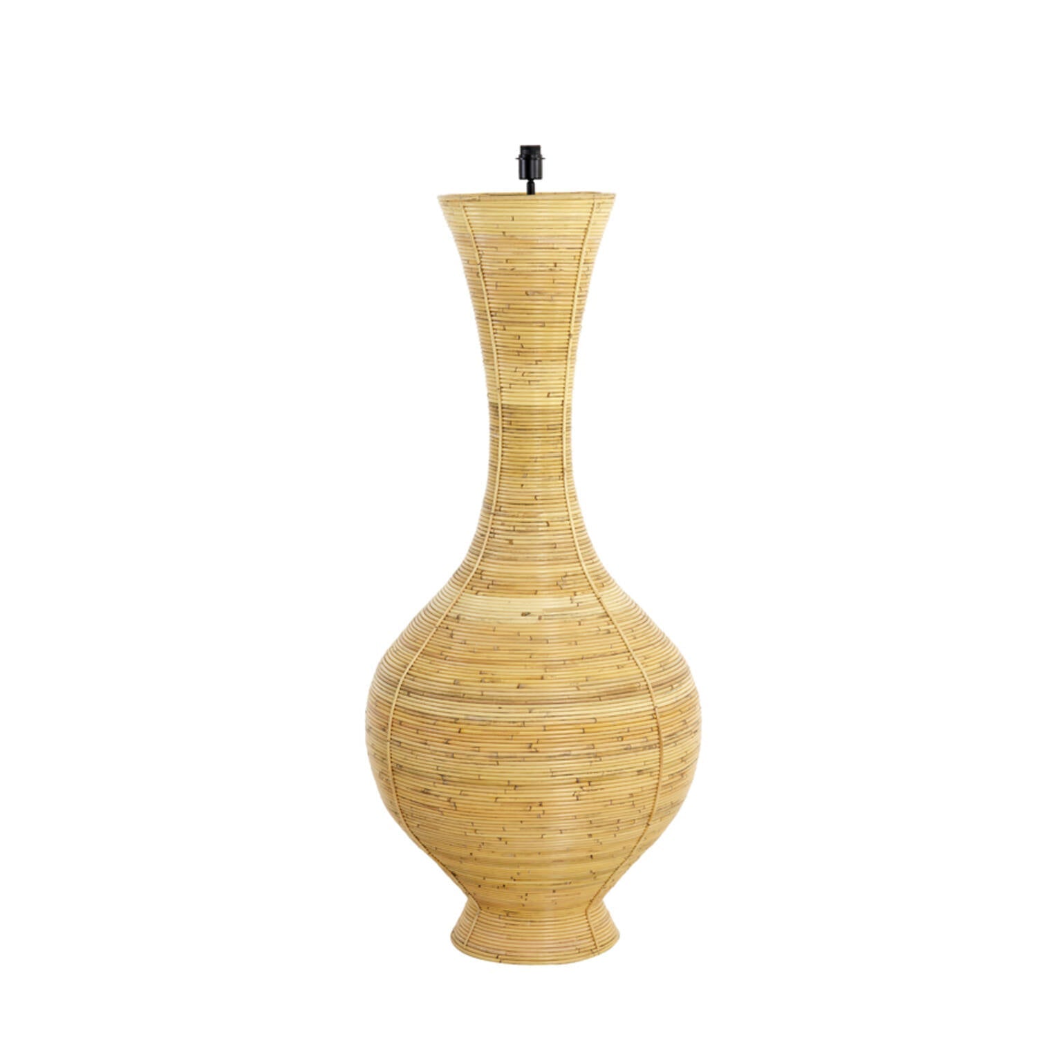 Bupak Wooden Floor Lamp - Rattan