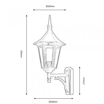 Cardinal Outdoor Wall Light - Up / Down