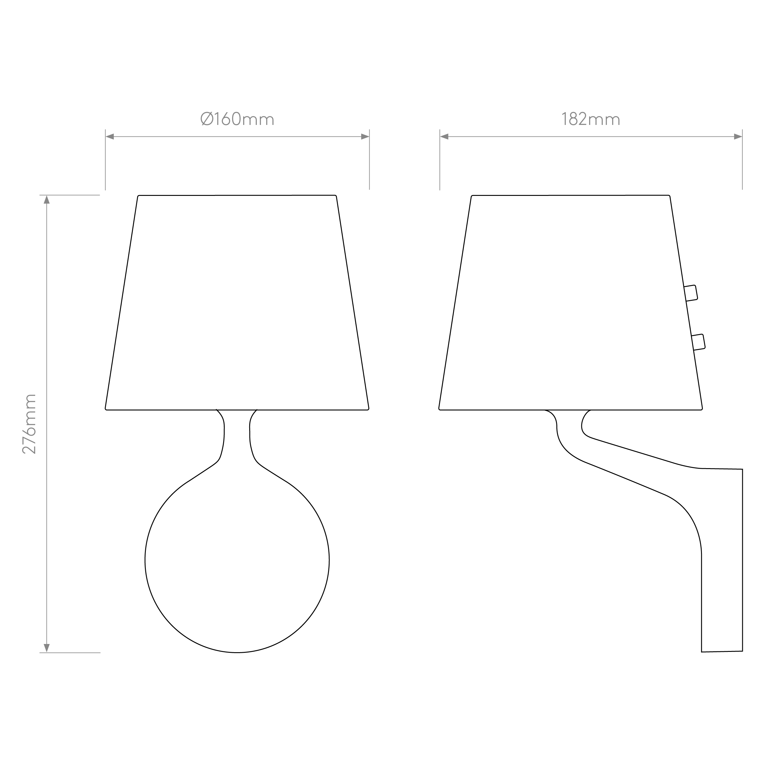 Millie Bathroom Wall Light- Polished Chrome/ Matt Black