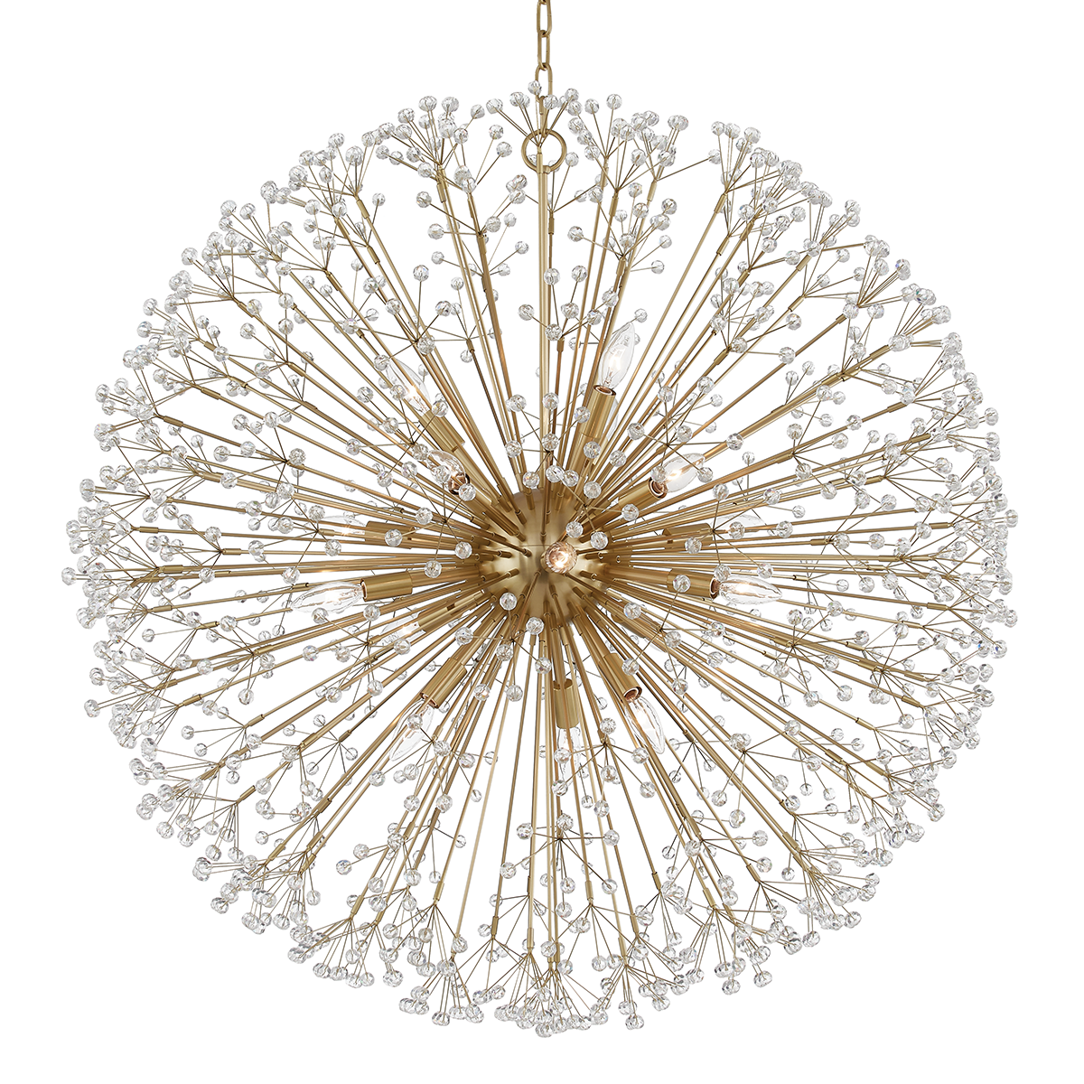 Dunkirk 8/10/16Lt Chandelier - Brass/Nickel
