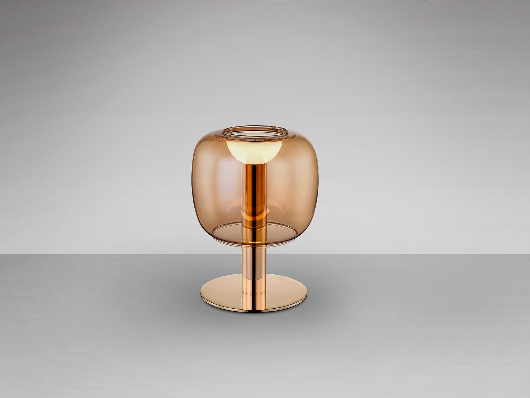 Icon LED Table Lamp- Gold/Amber Finish