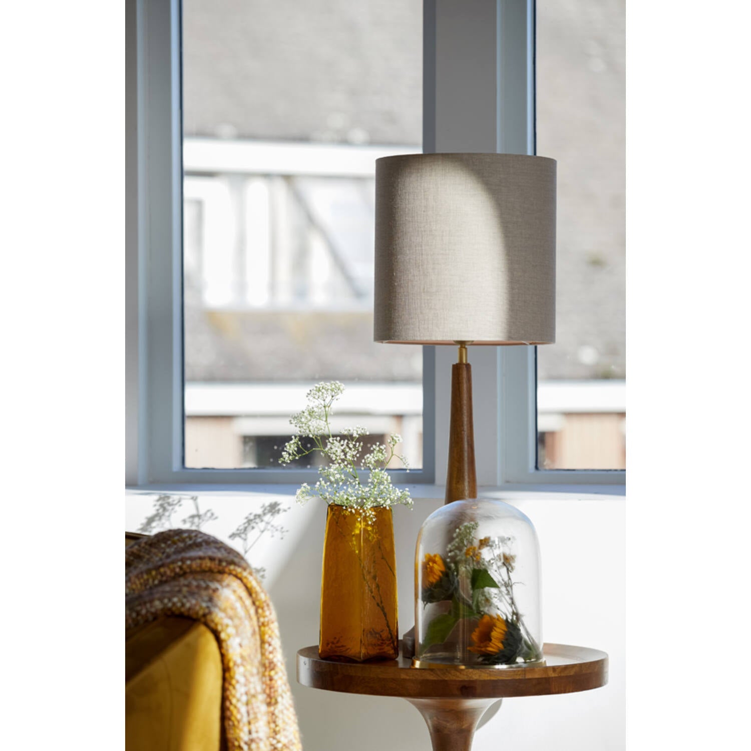 Dark Linen Shade Cylinder