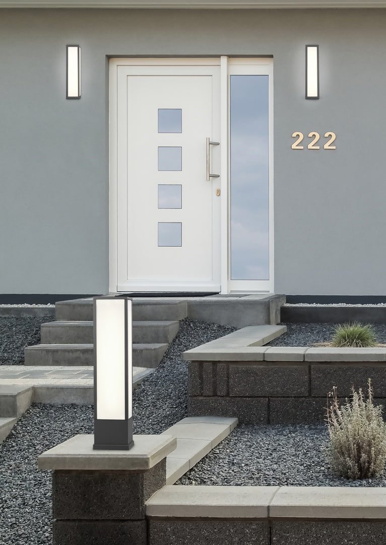 Fuerte Anthracite IP54 Outdoor LED Wall Light