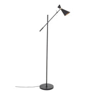Linus Black And Gold Floor Lamp