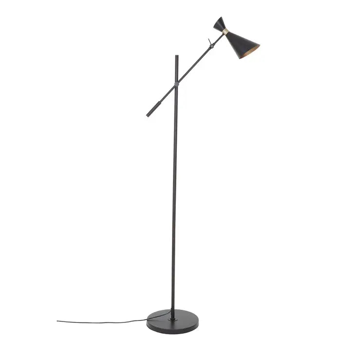 Linus Black And Gold Floor Lamp